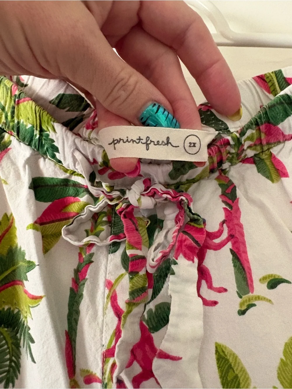 Women’s Printfresh Pajama Set - Royal Palms print